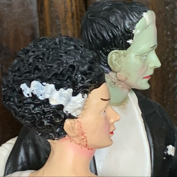 VHTF Frankenstein & Bride Dancing Figurine 14.5” - Picture 11 of 16